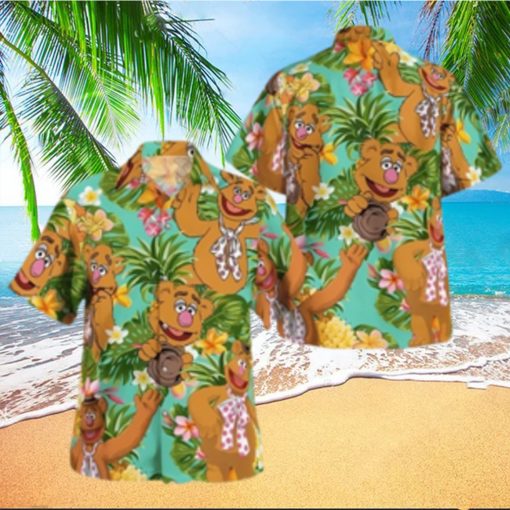 The Muppet Fozzie Bear Pineapple Tropical Summer Hawaiian Shirt