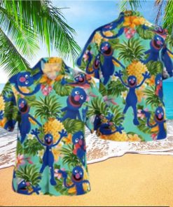 The Muppet Grover Pineapple Tropical Summer Hawaiian Shirt