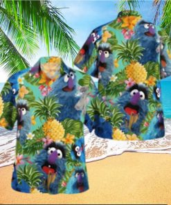 The Muppet Herry Monster Pineapple Tropical Hawaiian Shirt