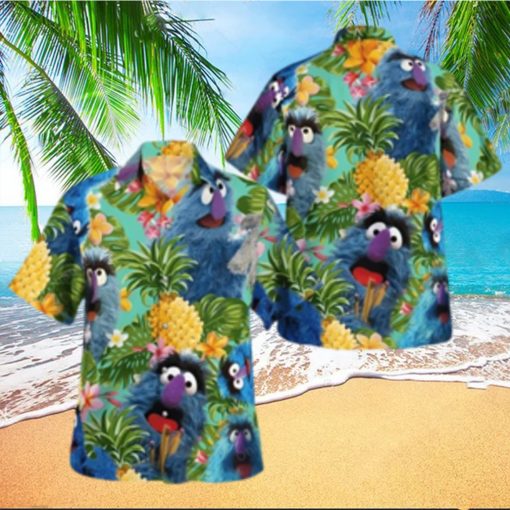 The Muppet Herry Monster Pineapple Tropical Hawaiian Shirt