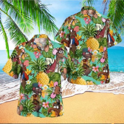 The Muppet Rizzo The Rat Pineapple Tropical Summer Hawaiian Shirt