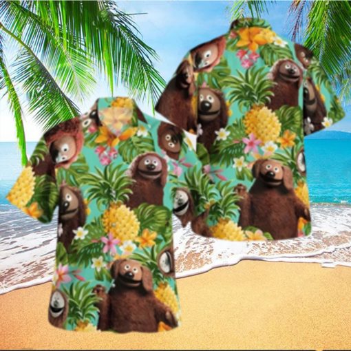 The Muppet Rowlf The Dog Pineapple Tropical Summer Hawaiian Shirt