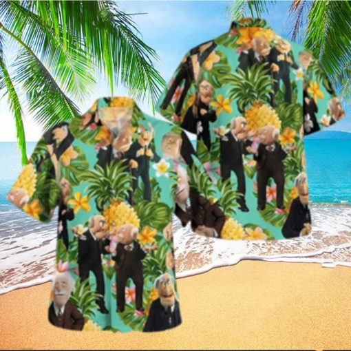 The Muppet Statler And Waldorf Pineapple Tropical Summer Hawaiian Shirt