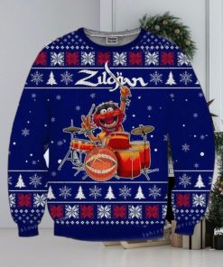 The Muppets Playing Drum Christmas Ugly Sweater Party