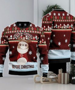 The Nap Before Christmas Sloth Family Gift Ugly Christmas Sweater