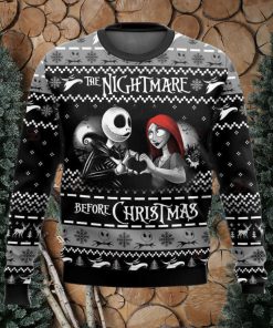The Nightmare Before Christmas Jack and Sally Ugly Sweater Christmas 3D Printed