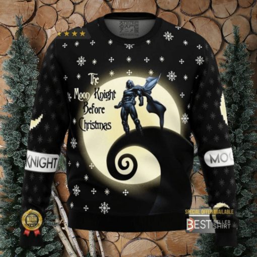 The Nightmare Before Christmas Ugly Christmas Sweatshirt Moon Knight Marc Spector Ugly Christmas Sweater