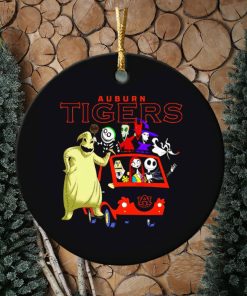 The Nightmare Before Christmas characters Auburn Tigers on the car ornament