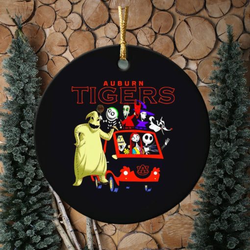 The Nightmare Before Christmas characters Auburn Tigers on the car ornament