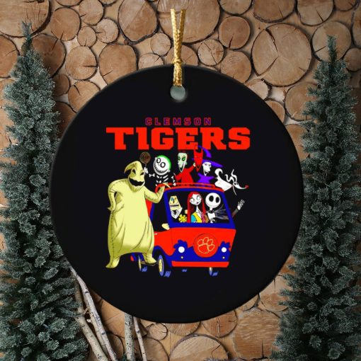 The Nightmare Before Christmas characters Clemson Tigers on the car ornament