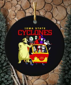 The Nightmare Before Christmas characters Iowa State Cyclones on the car ornament