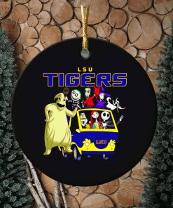 The Nightmare Before Christmas characters LSU Tigers on the car ornament