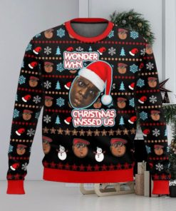 The Notorious B.I.G. Wonder Why Christmas Misses Us Ugly Sweater