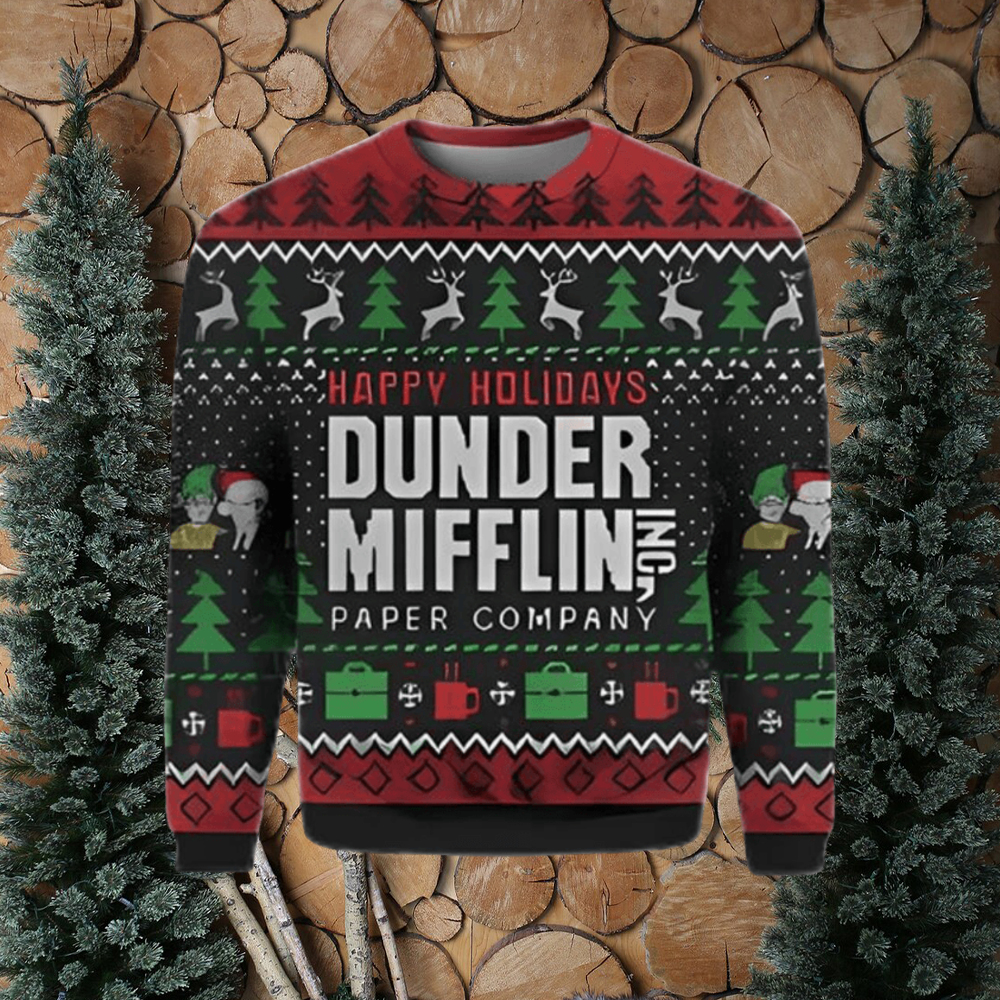 Dunder mifflin holiday outlet sweater