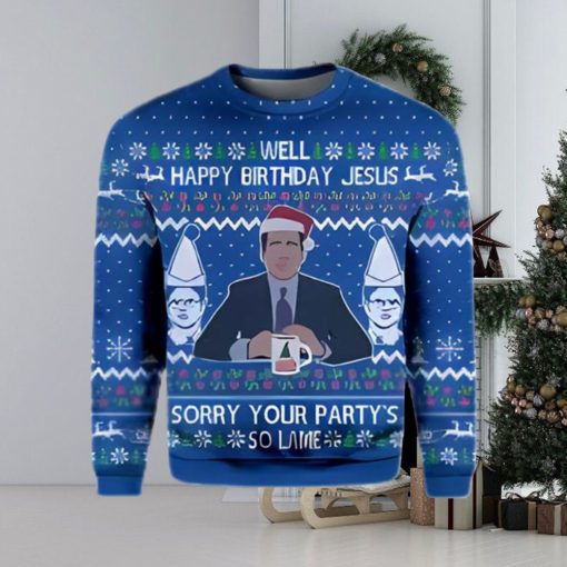 The Office Ugly Christmas Sweater Royal Funny Ugly Christmas Sweater