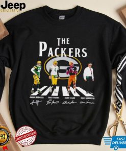 The Packers Abbey Road Aaron Rodgers Brett Favre Bart Starr signatures shirt