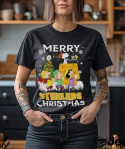 The Peanut Pittsburgh Steelers Christmas Tree Merry Christmas Shirt