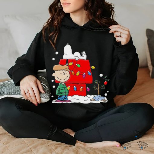 The Peanuts Charlie and Snoopy Merry Christmas Light 2023 Shirt