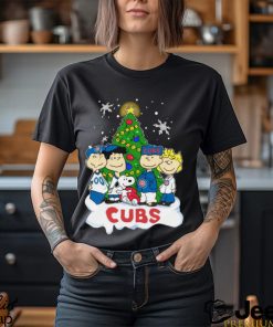 The Peanuts Chicago Cubs Christmas Tree 2023 Shirt