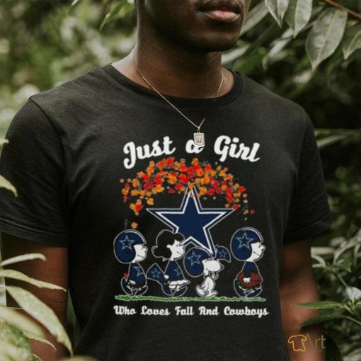 The Peanuts Just A Girl Who Loves Fall And Dallas Cowboys Shirt