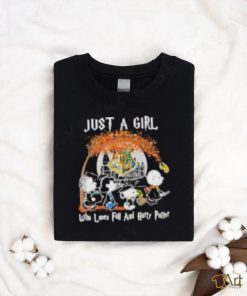 The Peanuts Just A Girl Who Loves Fall And Harry Potter Shirt