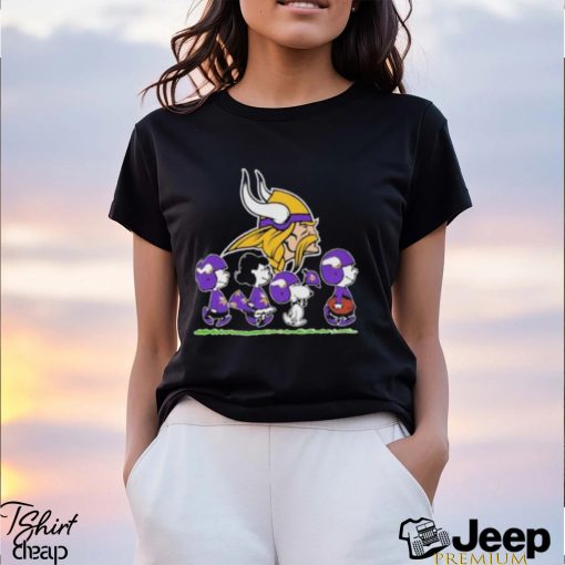 The Peanuts Snoopy And Friends Cartoon Minnesota Vikings Shirt