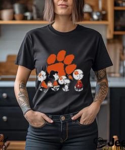 The Peanuts Snoopy And Friends Cheer For The Clemson Tigers Ncaa Shirt