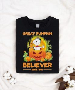 The Peanuts Snoopy Great Pumpkin Believer Since 1966 Halloween Shirt