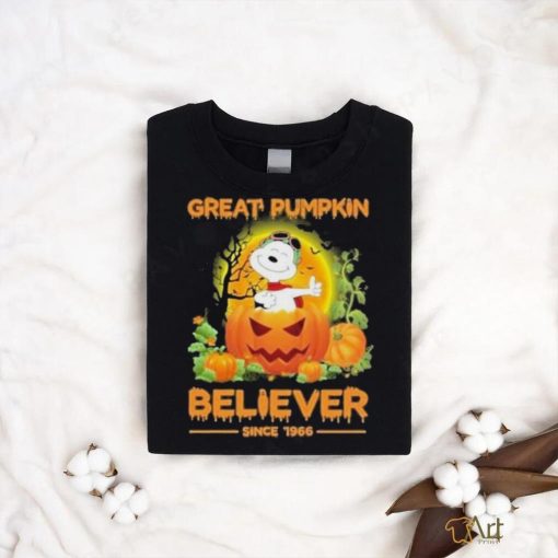 The Peanuts Snoopy Great Pumpkin Believer Since 1966 Halloween Shirt