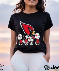 The Peanuts Snoopy and Friends cheer for the Arizona Cardinals NFL shirt