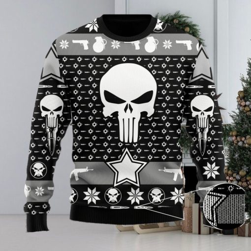 The Punisher Guns & Ammo Gift X mas Ugly Christmas Sweater Unisex 3D Sweater Christmas Gift