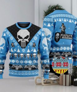 The Punisher Marvel Comics Ugly Christmas 3D Sweater For Men And Women