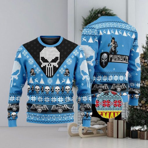 The Punisher Marvel Comics Ugly Christmas 3D Sweater For Men And Women