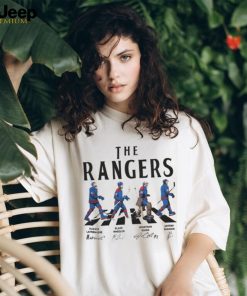 The Rangers Walking Abbey Road Signatures Ice Hockey Shirt