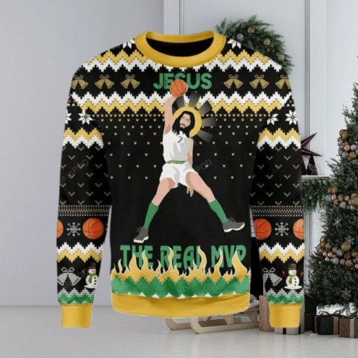 The Real Mvp Jesus Ugly Sweater