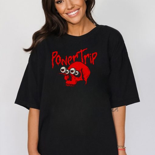 The Red Skull Black And Red PowerTrip 2023 Fan Gifts T Shirt