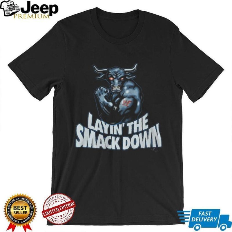 The Rock Layin’ The Smack Down WWF T Shirt