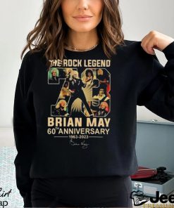 The Rock Legend 73 Brian May 60th Anniversary 1963 2023 Signature T shirt