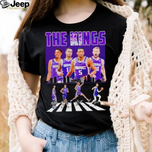 The Sacramento Kings 2023 abbey road signatures shirt