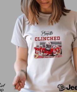 The San Francisco 49ers Clinched The 2023 NFL Playoffs Unisex T Shirt