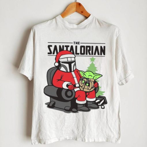 The Santalorian And Baby Yoda Christmas Shirt