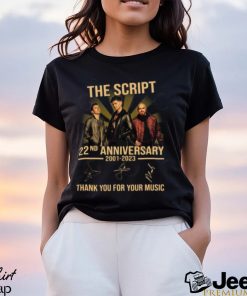 The Script 22nd Anniversary 2001 – 2023 Thank You For The Memories T Shirt