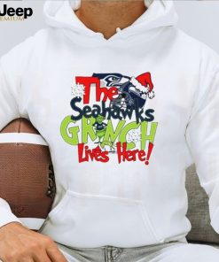 The Seahawks Grinch Lives Here Christmas Shirt