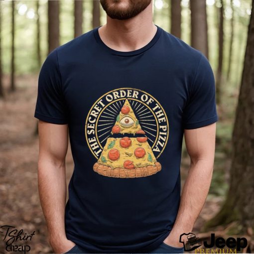 The Secret Order of the Pizza Illuminati Food logo shirt