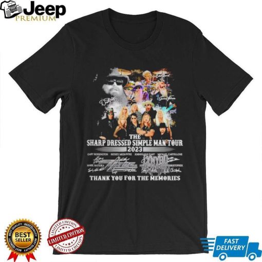 The Sharp Dressed Simple Man Tour 2023 thank you for the memories shirt