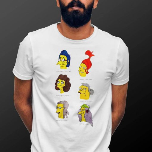 The Simpson Snake Van Hauten Brandine Tony Maude Carlson Doris Szyslak Prof Lovejoy Otto Bouvier cartoon shirt