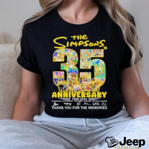 The Simpsons 35th Anniversary 1989 2024 Thank You For The Memories Shirt