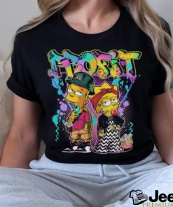 The Simpsons characters Profit colorful graphic T shirt