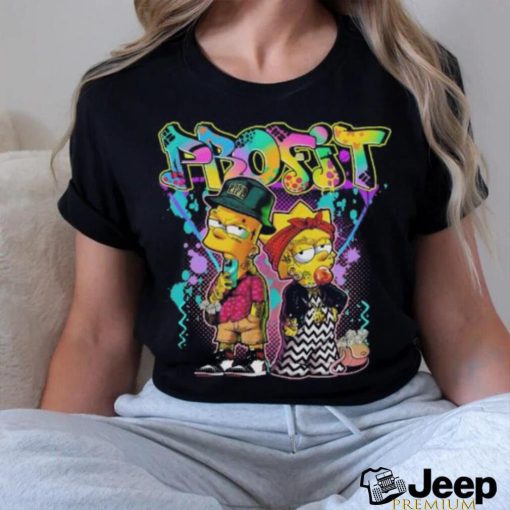 The Simpsons characters Profit colorful graphic T shirt