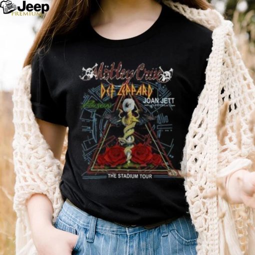 The Stadium Tour Def Leppard Motley Crue The Blackhearts Tee Shirt